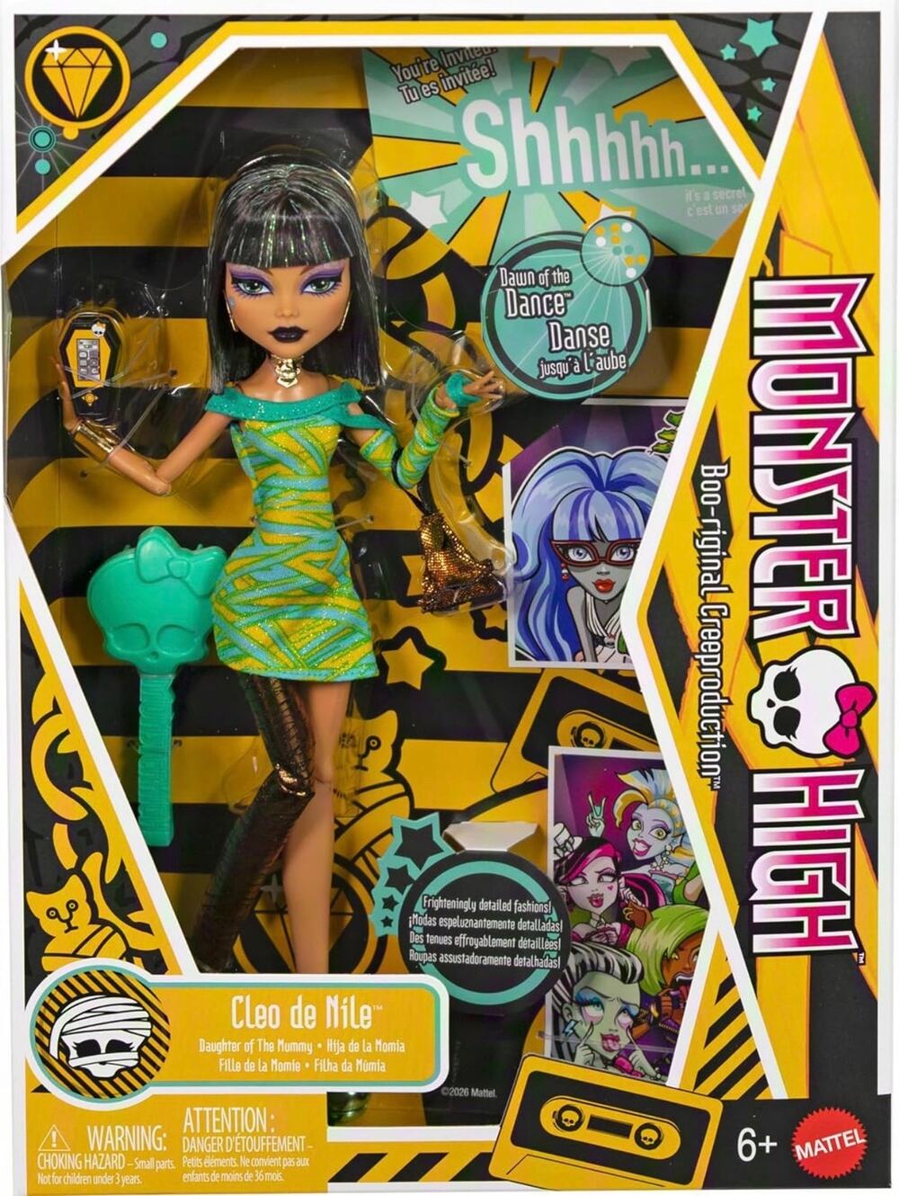 NIB 2026 Monster High Creeproduction Dawn Of The Dance Cleo Doll Cleo De Nile